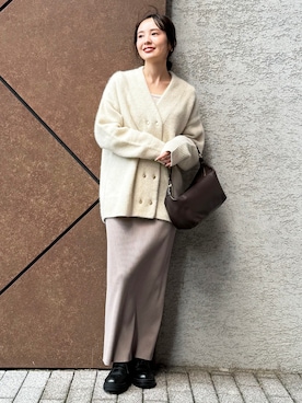 「FABIO RUSCONI（ファビオルスコーニ）のアイテム（ブーツ）」を使った、minani.aさん（レディース・155cm）の秋コーディネート