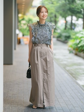 「Noble（ノーブル）のアイテム」を使った、minani.aさん（レディース・155cm）の夏コーディネート