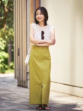 「Noble（ノーブル）のアイテム」を使った、minani.aさん（レディース・155cm）の夏コーディネート