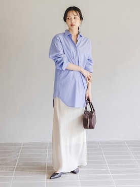 「アイテム（ボストンバッグ）」を使った、minani.aさん（レディース・155cm）の秋コーディネート