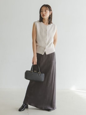 「Noble（ノーブル）のアイテム（トップス）」を使った、minani.aさん（レディース・155cm）の秋コーディネート