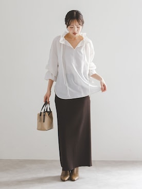 「MARIHA（マリハ）のアイテム」を使った、minani.aさん（レディース・155cm）の夏コーディネート