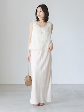 「＆MyuQ（アンドミューク）のアイテム」を使った、minani.aさん（レディース・155cm）の夏コーディネート