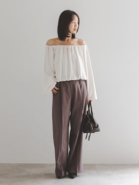 「Noble（ノーブル）のアイテム」を使った、minani.aさん（レディース・155cm）の夏コーディネート