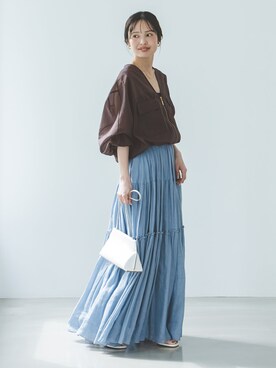 Noble（ノーブル）の「スタンドカラーナイロンジップブルゾン