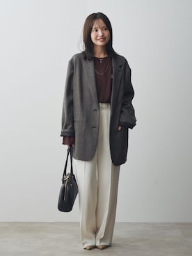 「Noble（ノーブル）のアイテム」を使った、minani.aさん（レディース・155cm）の秋コーディネート