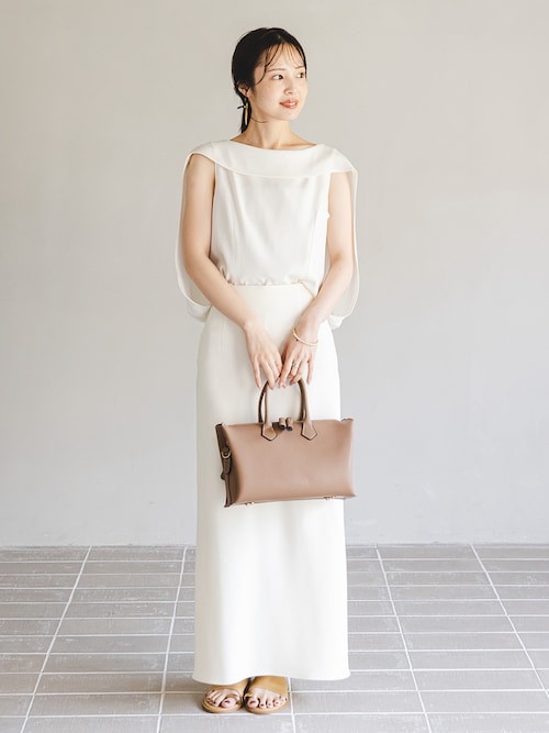 WEB限定追加》【NOBLE×L'AUBE BLANC】バルーンケープブラウス