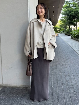 「Noble（ノーブル）のアイテム（トップス）」を使った、minani.aさん（レディース・155cm）の秋コーディネート