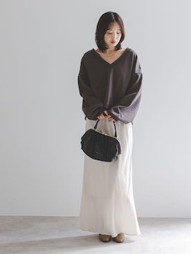 「Noble（ノーブル）のアイテム」を使った、minani.aさん（レディース・155cm）の夏コーディネート