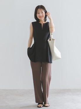 「LE VERNIS（ル・ベルニ）のアイテム」を使った、minani.aさん（レディース・155cm）の春コーディネート