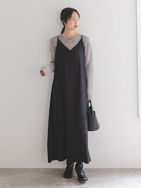 「MILOS（ミロス）のアイテム」を使った、minani.aさん（レディース・155cm）の冬コーディネート