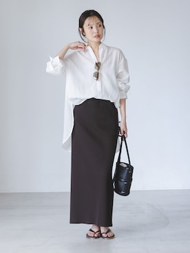 「AIM（エイム）のアイテム」を使った、minani.aさん（レディース・155cm）の夏コーディネート