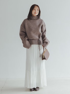 「REMME（レメ）のアイテム（ブーツ）」を使った、minani.aさん（レディース・155cm）の秋コーディネート