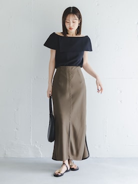 「LE VERNIS（ル・ベルニ）のアイテム」を使った、minani.aさん（レディース・155cm）の春コーディネート