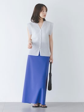 「LE VERNIS（ル・ベルニ）のアイテム」を使った、minani.aさん（レディース・155cm）の夏コーディネート