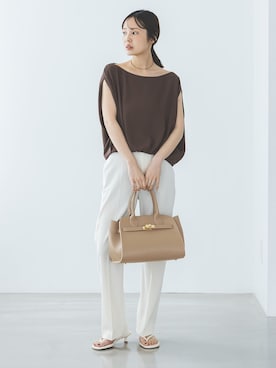「Noble（ノーブル）のアイテム」を使った、minani.aさん（レディース・155cm）の夏コーディネート