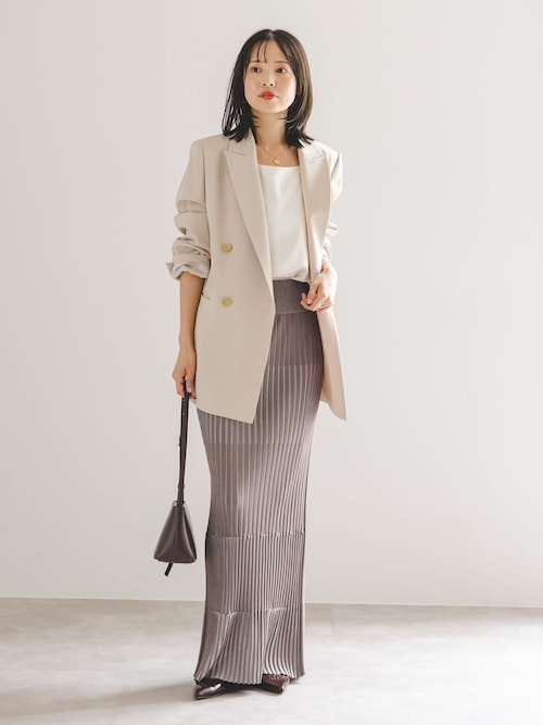 NOBLE メルティサテン2WAYキャミホワイト