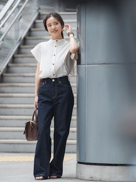 「Noble（ノーブル）のアイテム」を使った、minani.aさん（レディース・155cm）の夏コーディネート