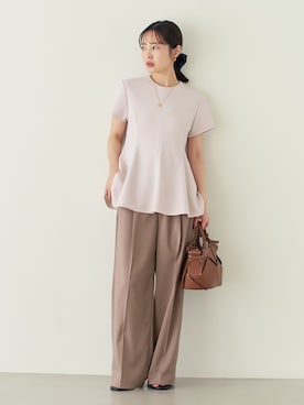 「LE VERNIS（ル・ベルニ）のアイテム」を使った、minani.aさん（レディース・155cm）の春コーディネート