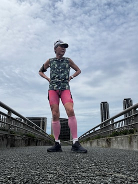 「On（オン）のアイテム」を使った、fkbbsさん（メンズ・173cm）の夏コーディネート