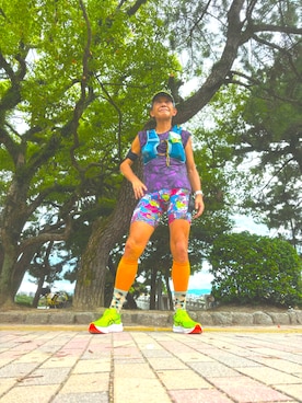 「アイテム（レギンス/スパッツ）」を使った、fkbbsさん（メンズ・173cm）の秋コーディネート