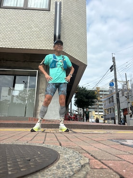 「アイテム（レギンス/スパッツ）」を使った、fkbbsさん（メンズ・173cm）の秋コーディネート