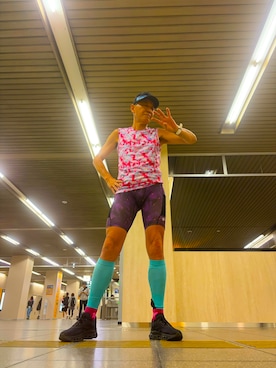 「ELDORESO（エルドレッソ）のアイテム（T Shirts、その他）」を使った、fkbbsさん（メンズ・173cm）の春コーディネート