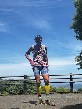 「ELDORESO（エルドレッソ）のアイテム（タンクトップ、その他）」を使った、fkbbsさん（メンズ・173cm）の夏コーディネート