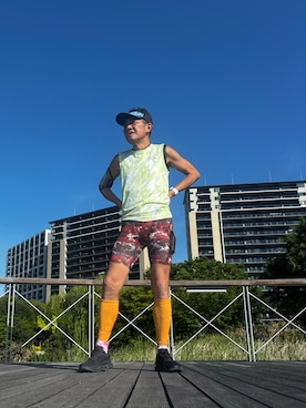 「On（オン）のアイテム」を使った、fkbbsさん（メンズ・173cm）の春コーディネート