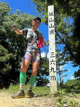 「アイテム（レギンス/スパッツ）」を使った、fkbbsさん（メンズ・173cm）の夏コーディネート