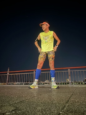 「アイテム（レギンス/スパッツ）」を使った、fkbbsさん（メンズ・173cm）の秋コーディネート