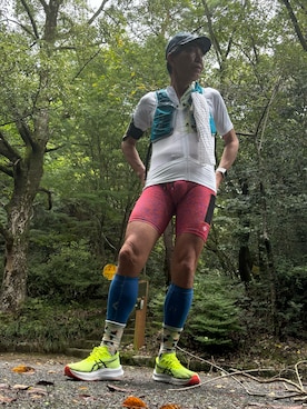「アイテム（レギンス/スパッツ）」を使った、fkbbsさん（メンズ・173cm）の秋コーディネート