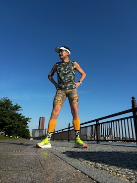「ELDORESO（エルドレッソ）のアイテム（Tank tops、その他）」を使った、fkbbsさん（メンズ・173cm）の春コーディネート
