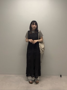「KBF（ケイビーエフ）のアイテム（バッグ）」を使った、芭奈さん（レディース・152cm）の夏コーディネート