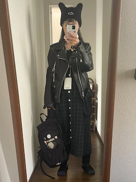 「アイテム（ジャケット/アウター）」を使った、maiさん（レディース・146cm）の冬コーディネート