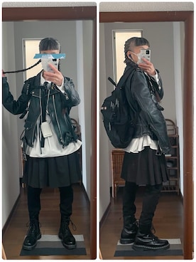 「schott（ショット）のアイテム（ジャケット/アウター）」を使った、maiさん（レディース・146cm）の春コーディネート