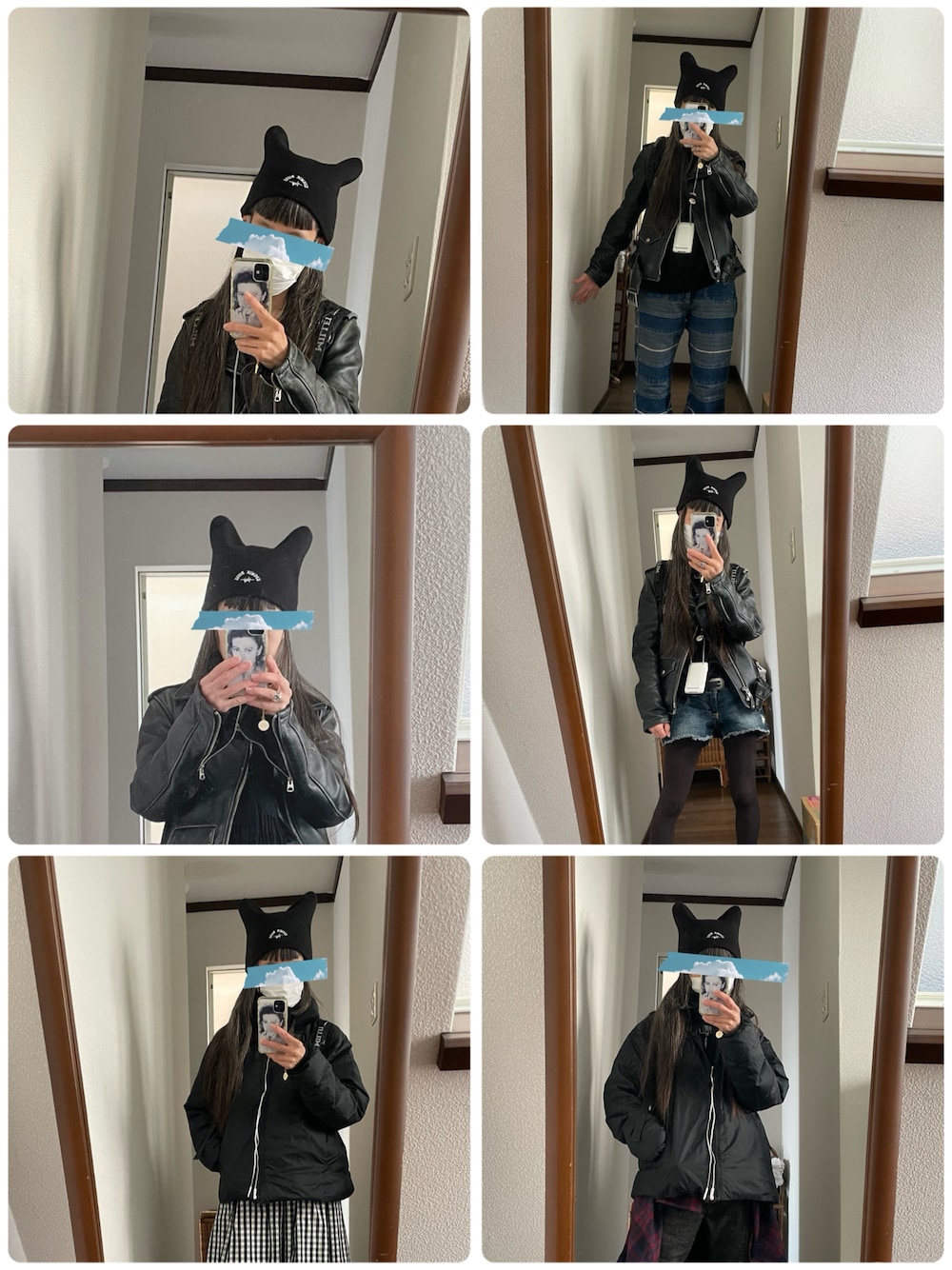 「無印良品のアイテム（ダウンジャケット/コート、ブラック系）」を使った、maiさん（レディース・146cm）の夏コーディネートの1枚目の写真