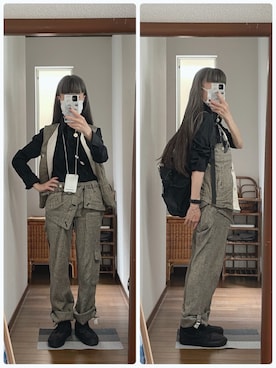 「VANS（バンズ）のアイテム（スニーカー、ブラック系）」を使った、maiさん（レディース・146cm）の夏コーディネート