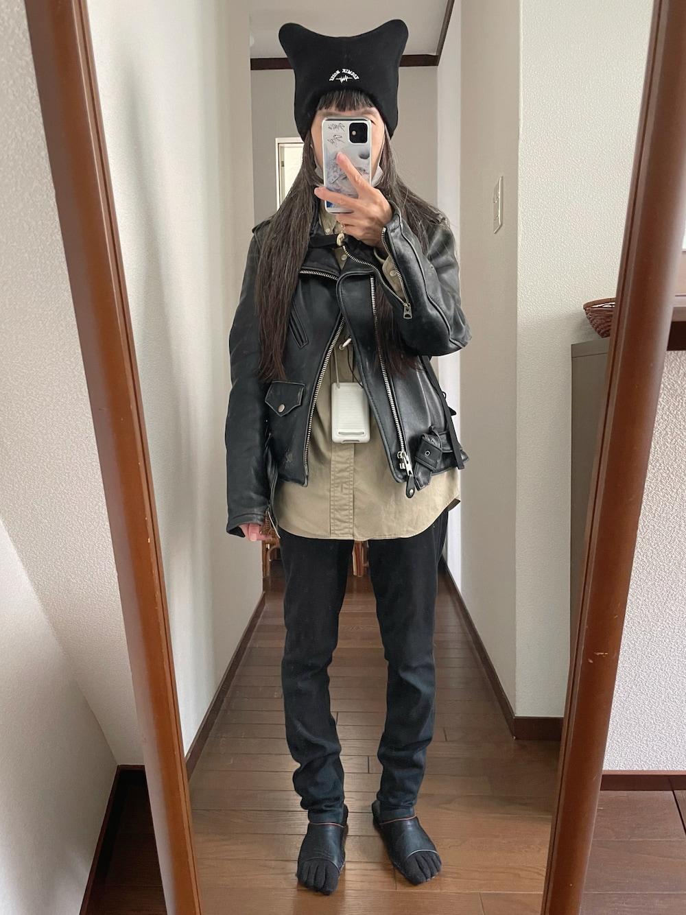 POLO RALPH LAURENのアイテムを使った「ライダースジャケット」の