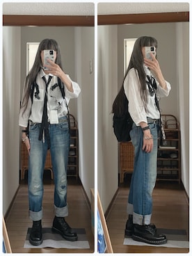 「GAP（ギャップ）のアイテム（パンツ）」を使った、maiさん（レディース・146cm）の夏コーディネート