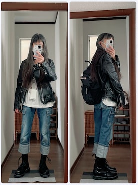 「schott(ショット)のアイテム(ジャケット/アウター)」を使った、maiさん(レディース・146cm)の春コーディネート