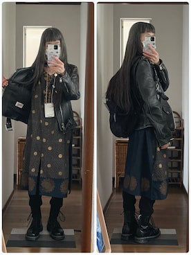 「schott（ショット）のアイテム（ジャケット/アウター）」を使った、maiさん（レディース・146cm）の春コーディネート