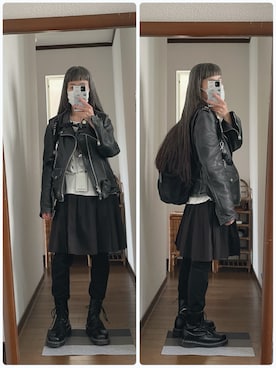 「schott(ショット)のアイテム(ジャケット/アウター)」を使った、maiさん(レディース・146cm)の春コーディネート