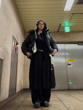 「crocs（クロックス）のアイテム」を使った、naiyoo195さん（レディース・169cm）の冬コーディネート