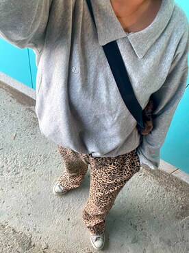 「OZOC（オゾック）のアイテム（バッグ）」を使った、Utaさん（レディース・155cm）の秋コーディネート