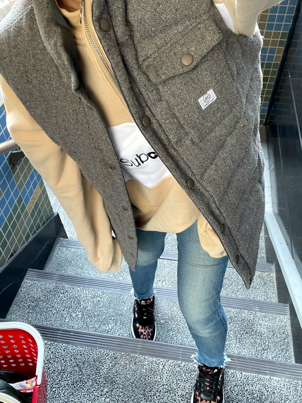 Subciety（サブサエティ）の「HALF ZIP SWEAT（スウェット