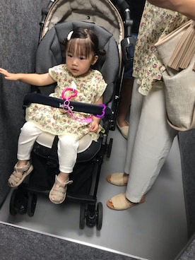 「お揃いコーデ」｜「アイテム（サンダル）」を使った、cohalu1118さん（レディース・80cm）の秋コーディネート