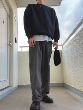 「アイテム（その他シューズ）」を使った、ゆづき　さん（メンズ・172cm）の冬コーディネート