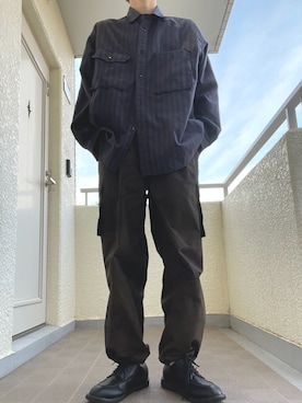 「niko and...（ニコアンド）のアイテム（その他シューズ）」を使った、ゆづき　さん（メンズ・172cm）の秋コーディネート