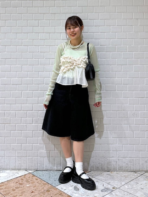 セール】シアーラメクルーLS 143395（Tシャツ/カットソー）｜LOWRYS